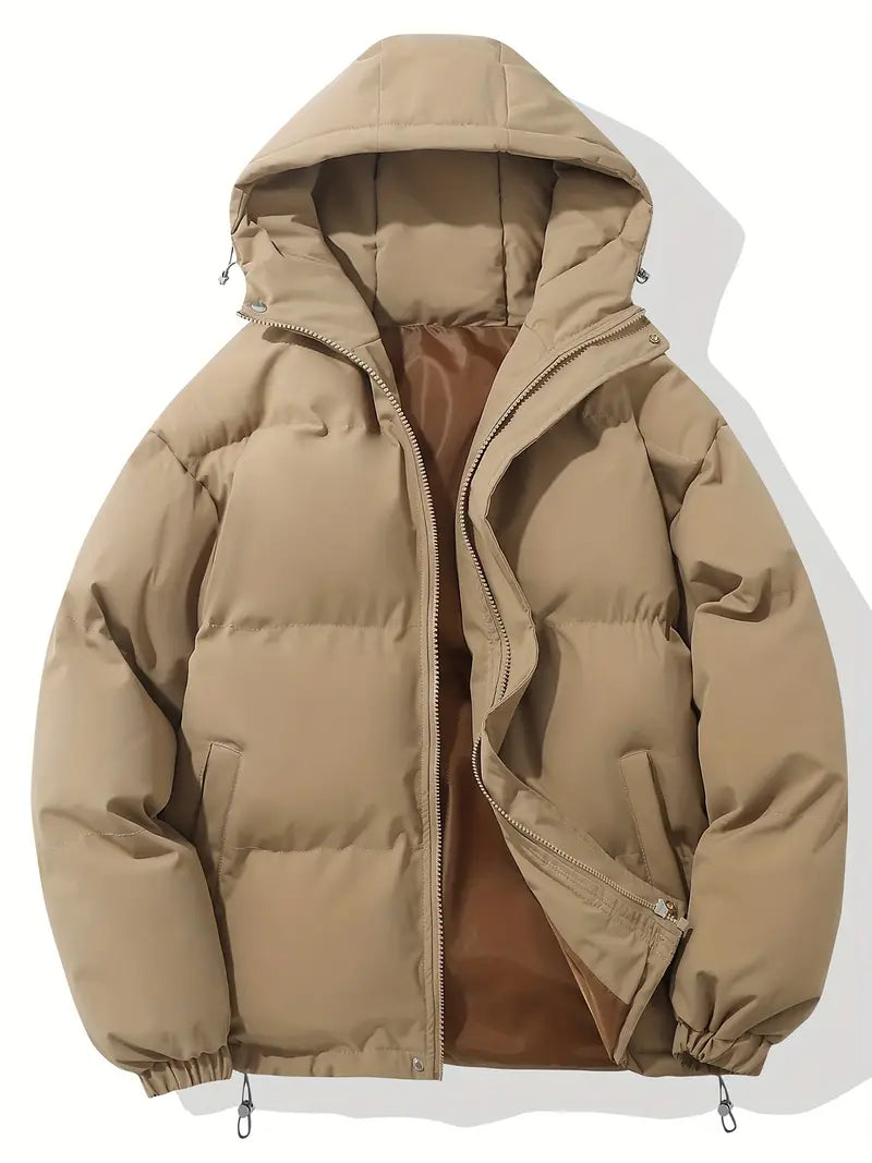 Product Image for Frendorf | Wind- und wasserdichter Puffer Wintermantel Kapuzenjacke, Khaki / XXL