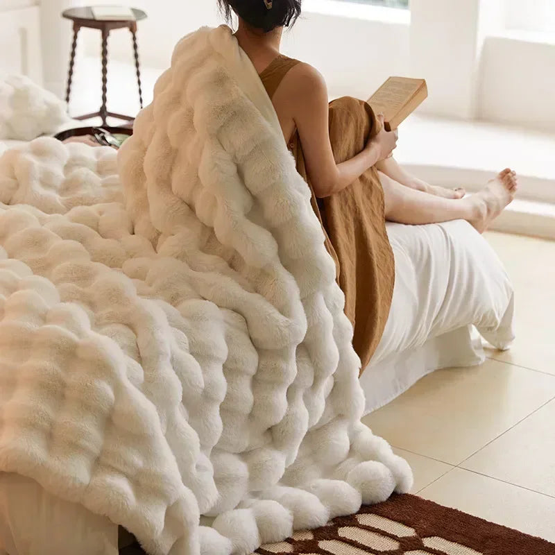 Product Image for Frendorf | Fluffy Decke aus Kunstfell - VeluLuxe, Beige/Crème / 160x200cm