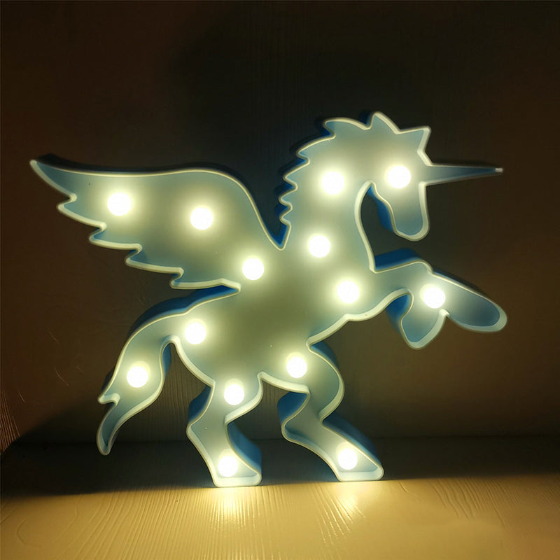 Product Image for Einfache Tier Nachttisch Beleuchtung Kunststoff Kinder Schlafzimmer LED Nachtlampe, Blau / B