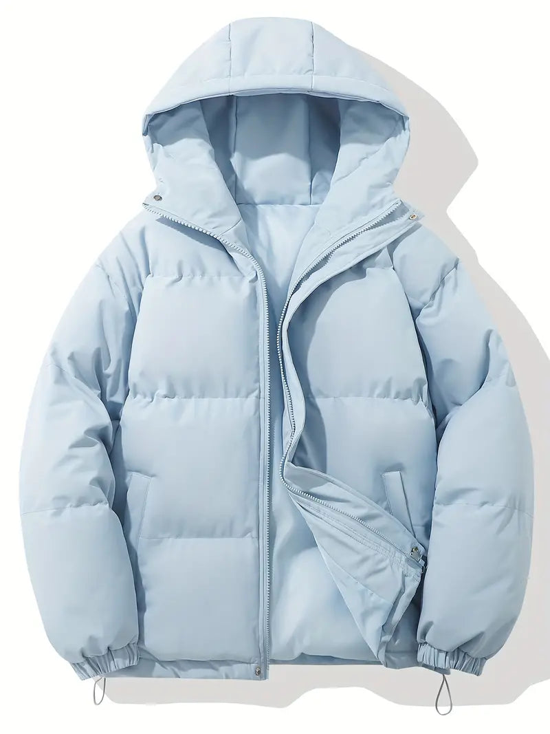 Product Image for Frendorf | Wind- und wasserdichter Puffer Wintermantel Kapuzenjacke, Hellblau (Ausverkauft) / M
