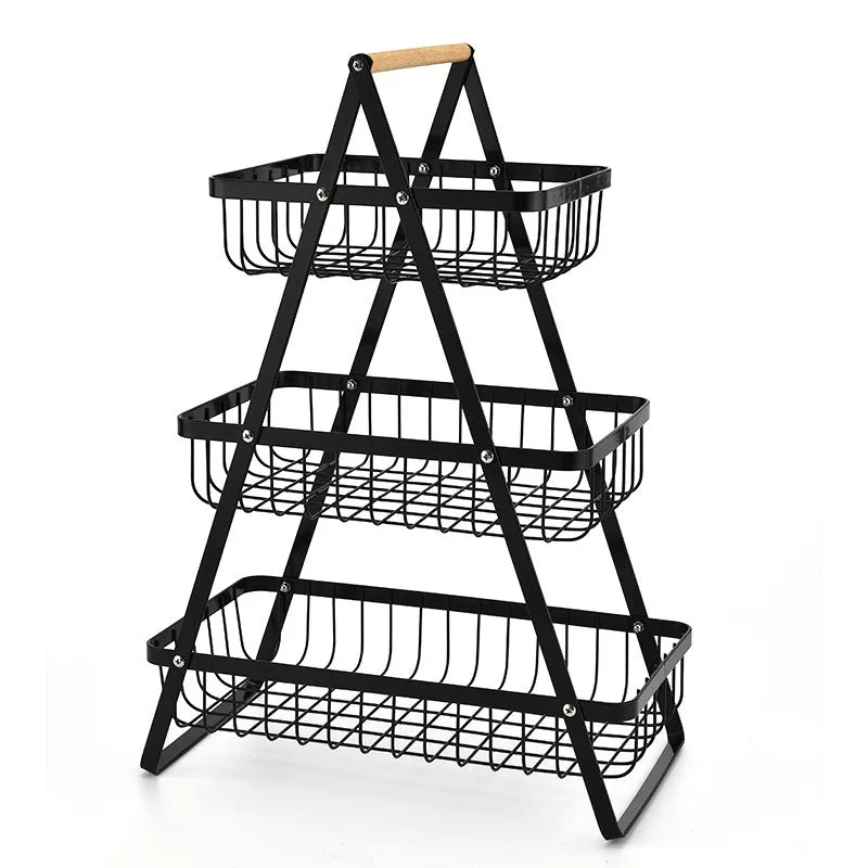 Product Image for FruitCascade - 3-stöckiger Obstkorb, 3 Etagen Schwarz