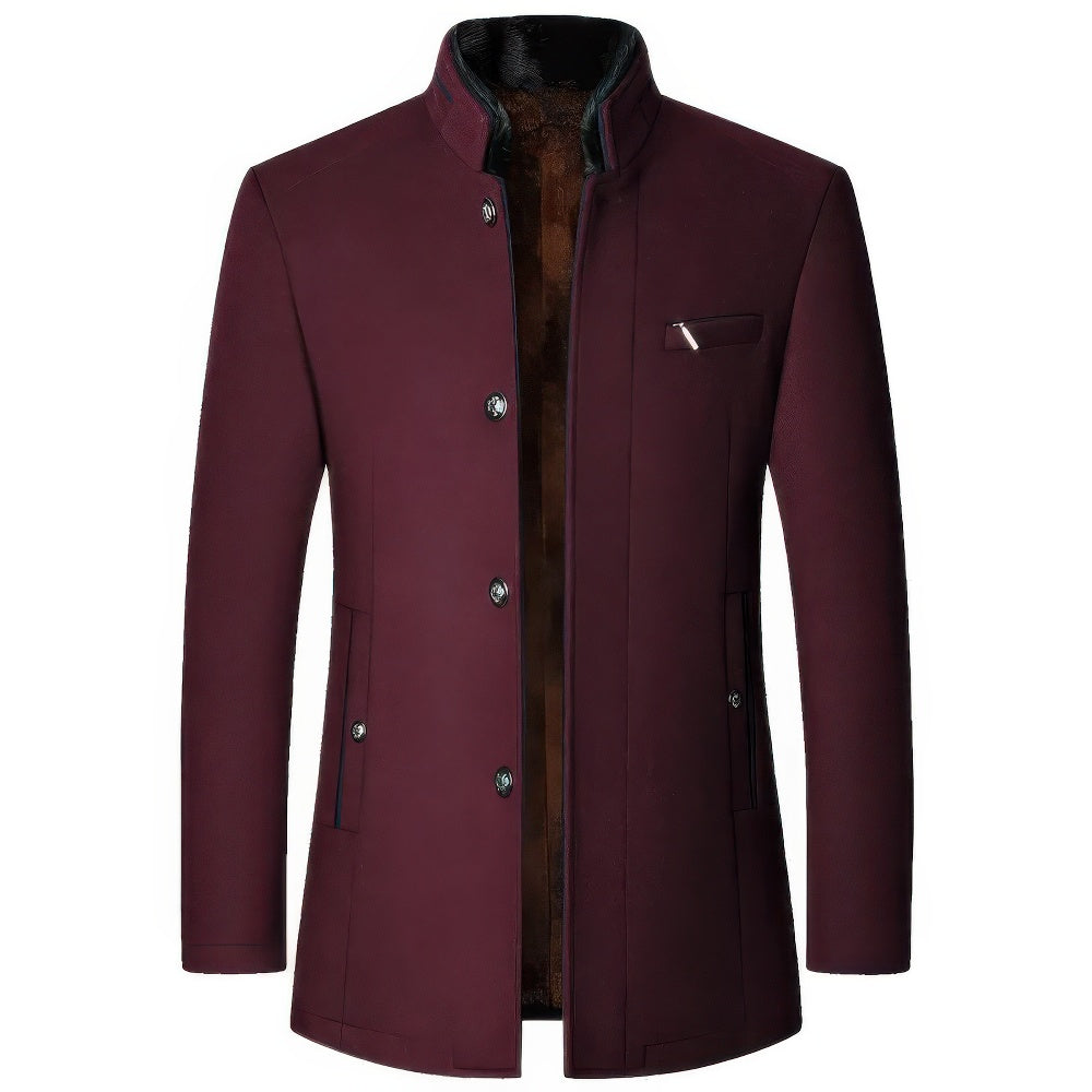 Product Image for Frendorf | Winter-Trenchcoat für Herren – Stilvolle Wärme für kalte Monate, Rot / 3XL