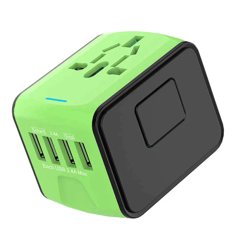 Product Image for Frendorf | Universeller 100V-220V Smart Travel Adapter Spannungswandler., Grün