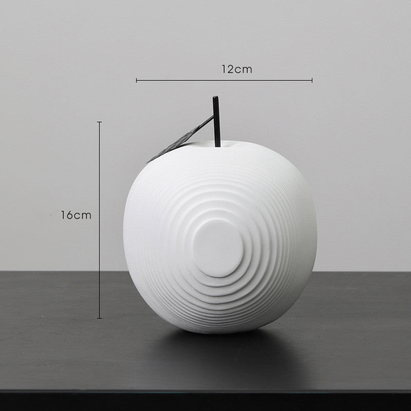 Product Image for Monochrome Obst Harz Dekor, Weißer Apfel