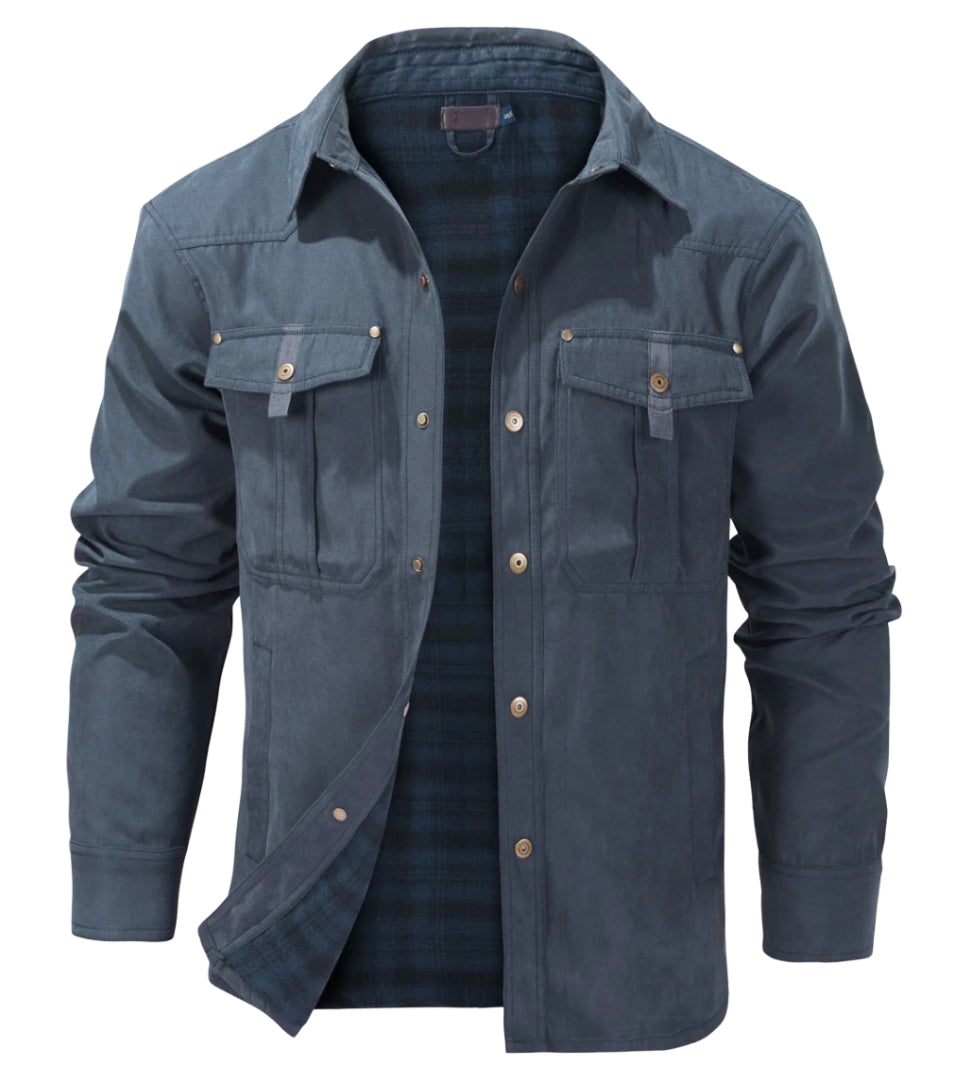 Product Image for Frendorf | Flanell Rover Jacke, Blau / L