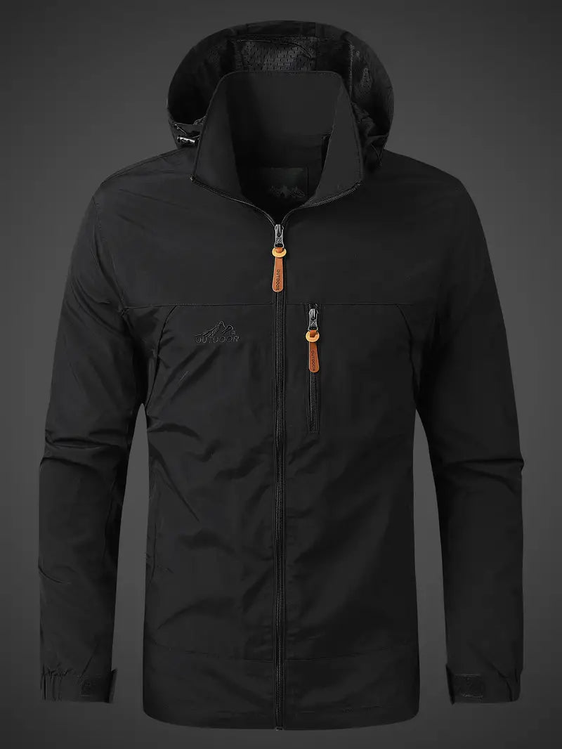 Product Image for Frendorf | Wasser- und Winddichte Herren Outdoor Jacke für alle Aktivitäten, Schwarz / L