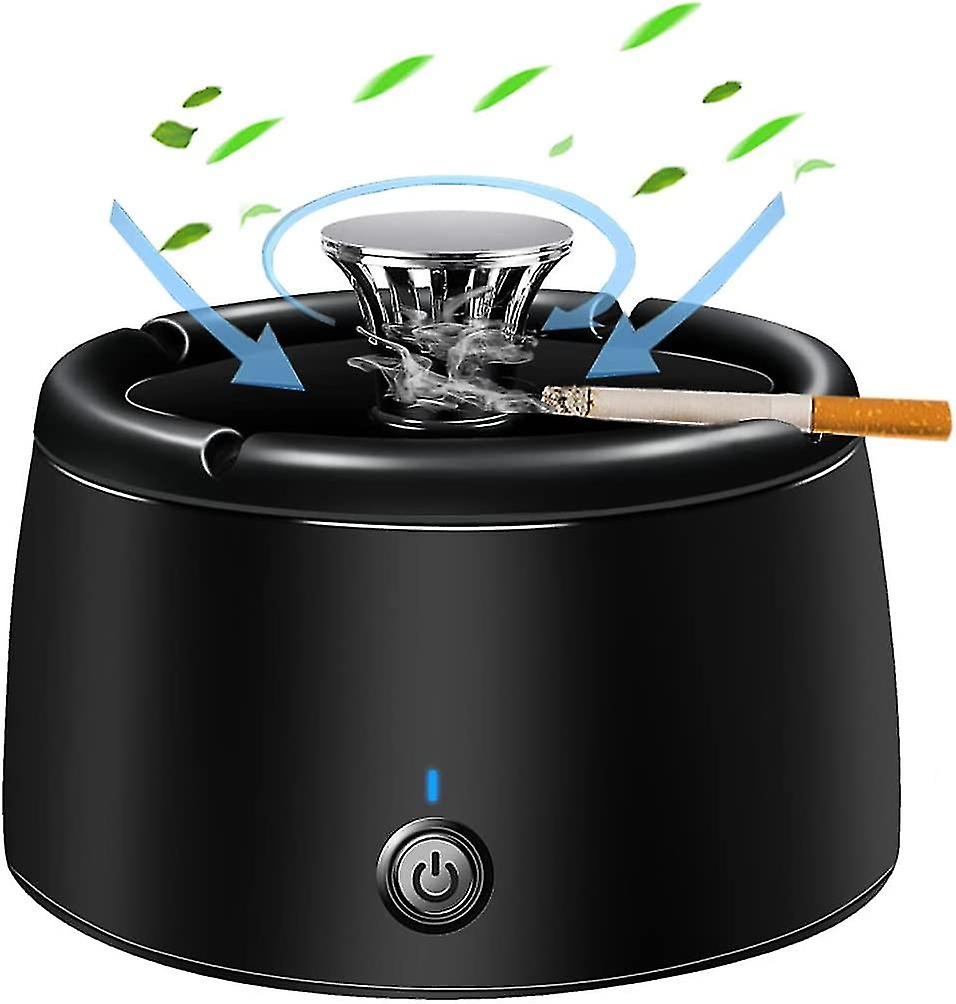 Product Image for Geruchloser Rauchfreier Aschenbecher - Tragbarer Rauchfänger mit Duftfilter, Schwarz
