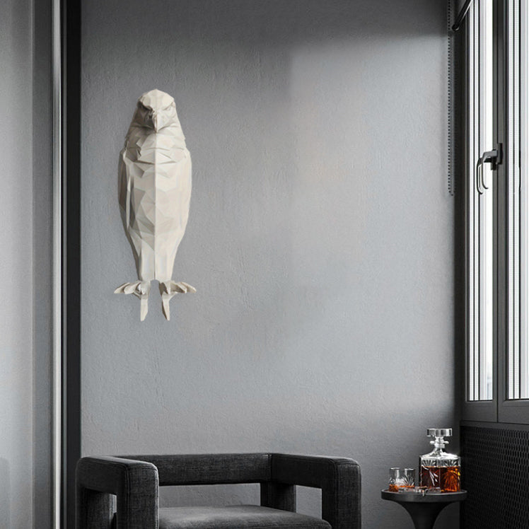 Product Image for Zeitgenössische kreative 3D-gedruckte Uhu-Kunststoff-LED-Wandlampe für das Wohnzimmer, 3V / Eagle / Weißes Licht (5000K)