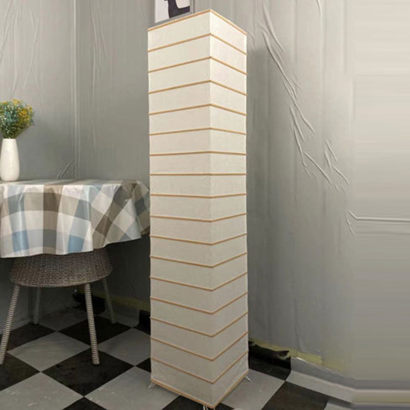 Product Image for Zeitgenössische Nordische Papier Säulen Kubische 2-Licht Steh Bodenlampe Für Schlafzimmer, C - Beiger Lampenschirm / 220V-240V Für UK/AU