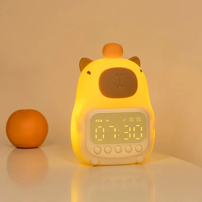 Product Image for Capybara Uhr Lampe - Wiederaufladbare Digitaler Wecker mit Nachtlicht & Touch Snooze
