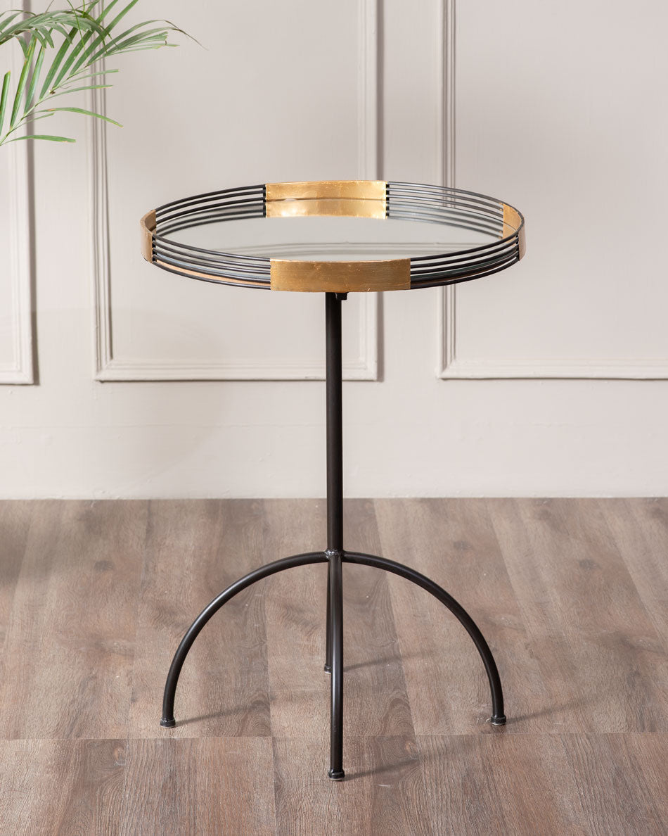 Product Image for Frendorf | GlintSide Spiegel-Nebentisch im Richmond-Design | Moderner Beistelltisch | Elegante Wohnkultur