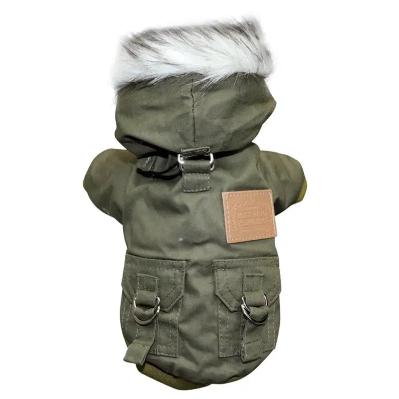 Product Image for Frendorf | Hundejacke mit Fellbesatz Kapuze - Hunde- und Katzenbekleidung, Grün / XXL