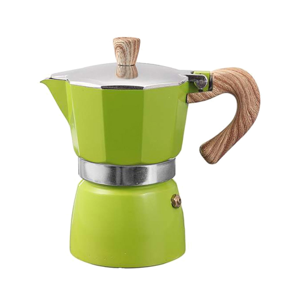 Product Image for Frendorf | CaffeFiore Espresso Pot | Klassische italienische Espressokanne | Perfekt für Zuhause und Büro, Grün 150ml