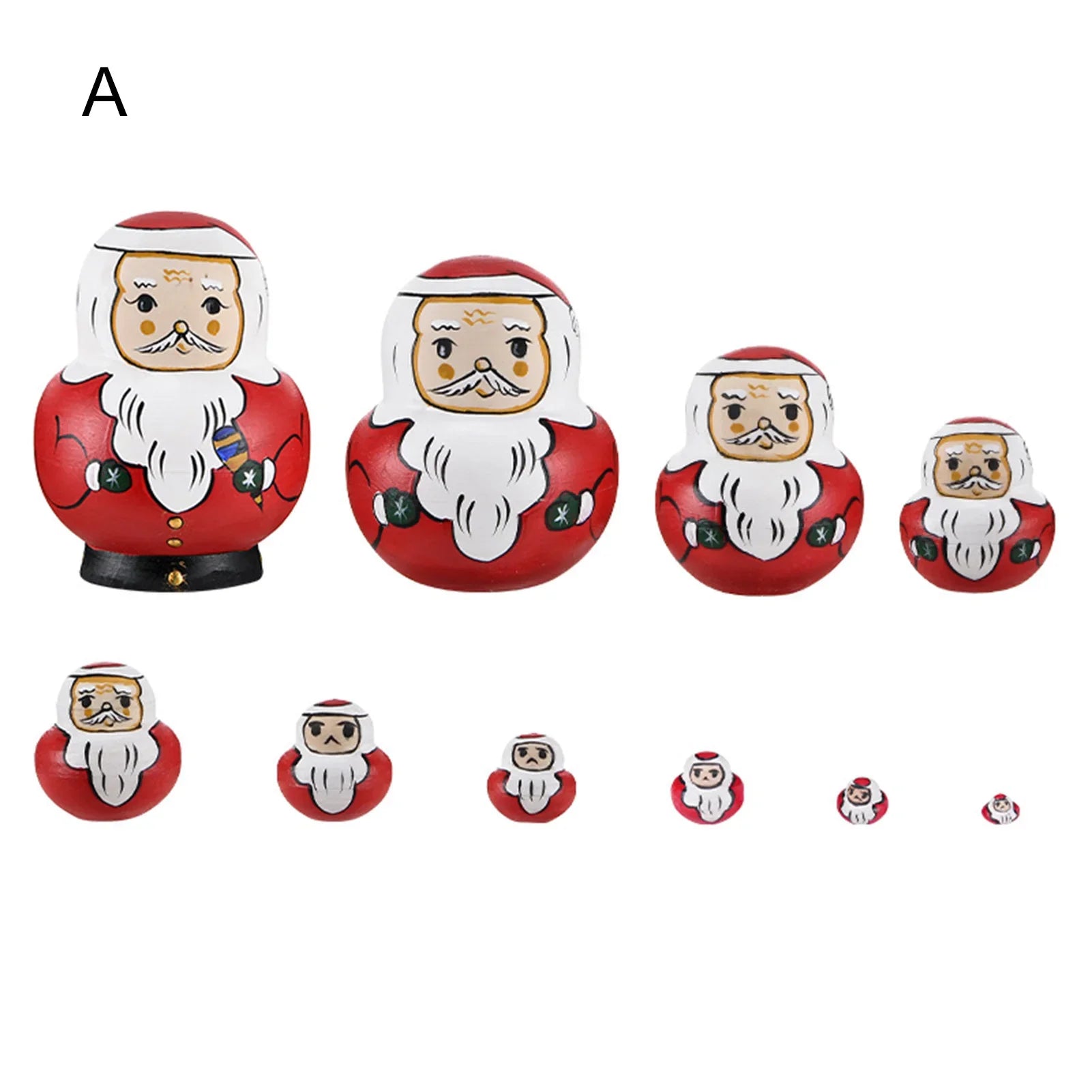 Product Image for 10 Stück/Set Holz Russische Matroschka Puppen, A