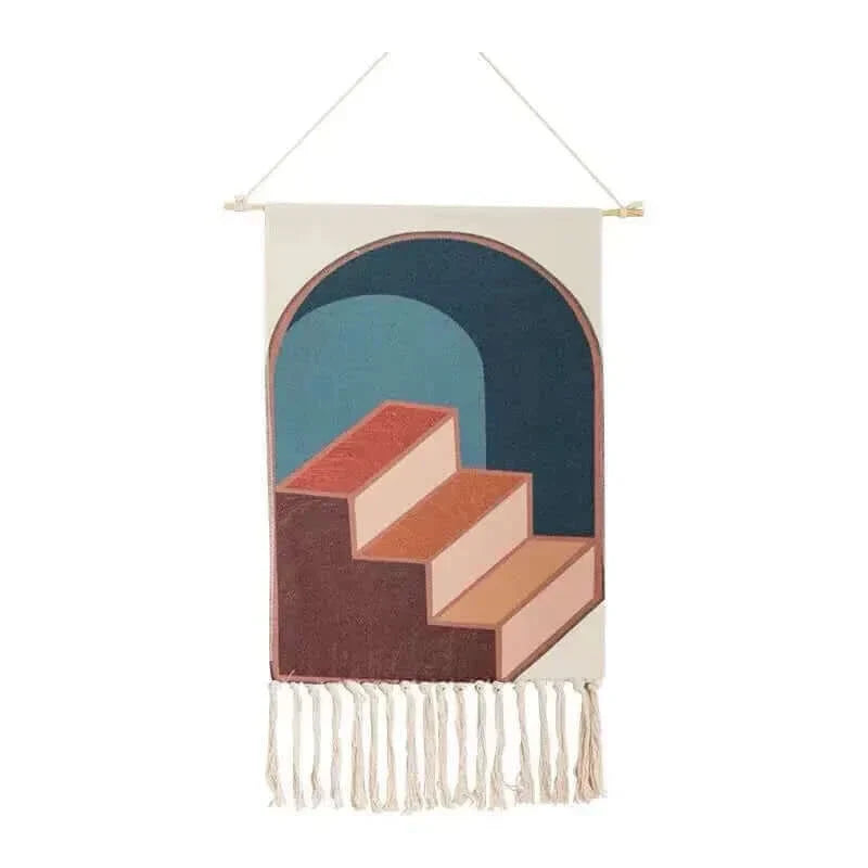 Product Image for Macrame Hängender Baumwollteppich, P