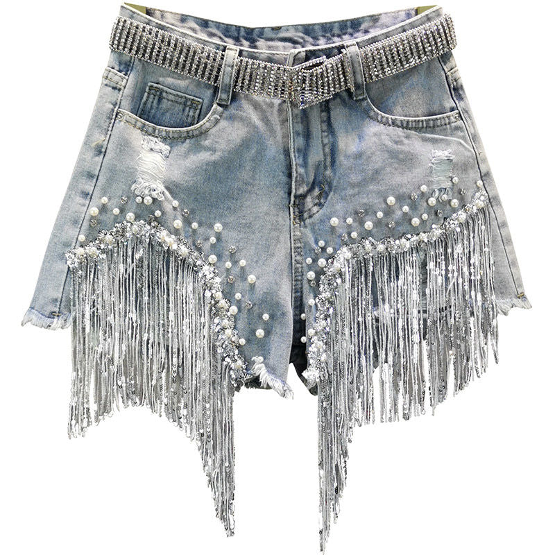 Product Image for Frendorf | Luisa - Quasten Denim-Shorts, XL