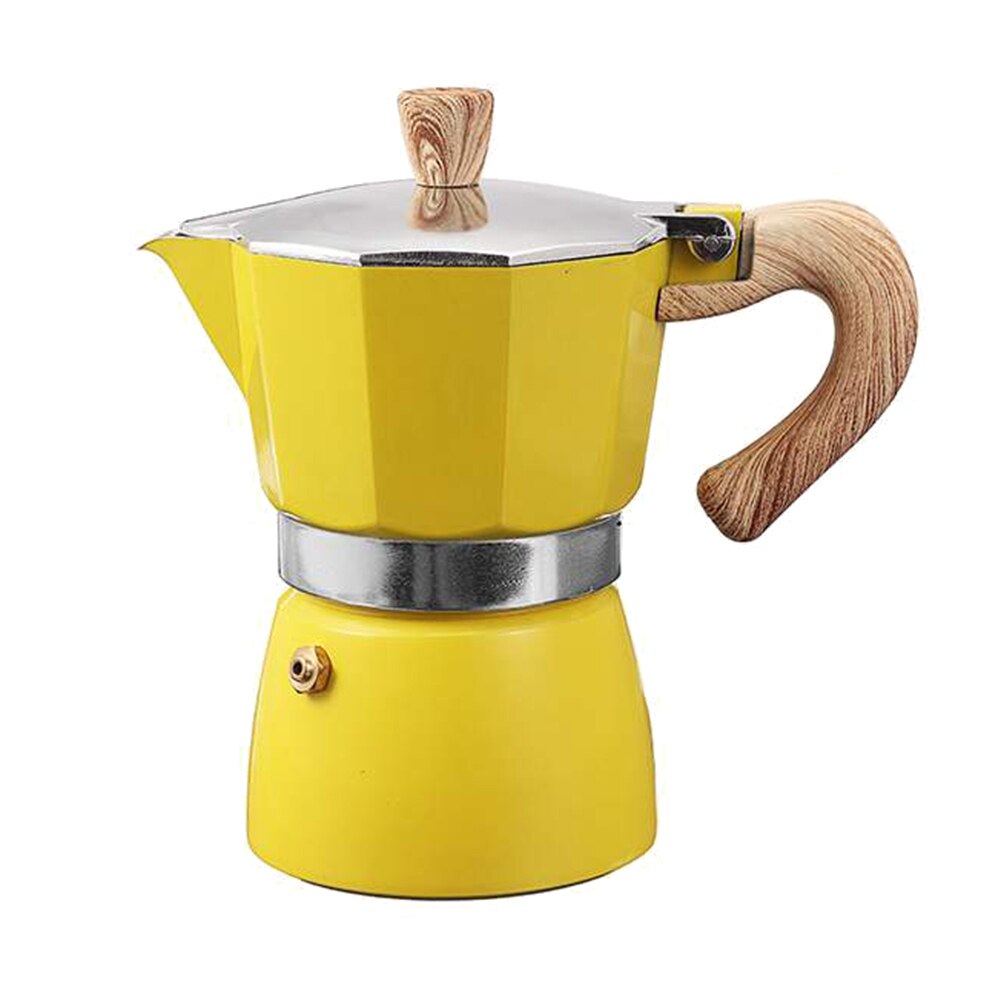 Product Image for Italienischer Stil Pot Espresso Kaffeemaschine, Gelb 150ml