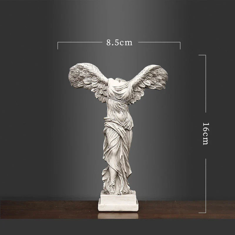 Product Image for Vilead Geflügelte Siegesgöttin, griechische Statue im Retro-Stil, Objekt für Büro, Schreibtisch, Dekoration, Zubehör, Wohnzimmerregal, Innenregal, 