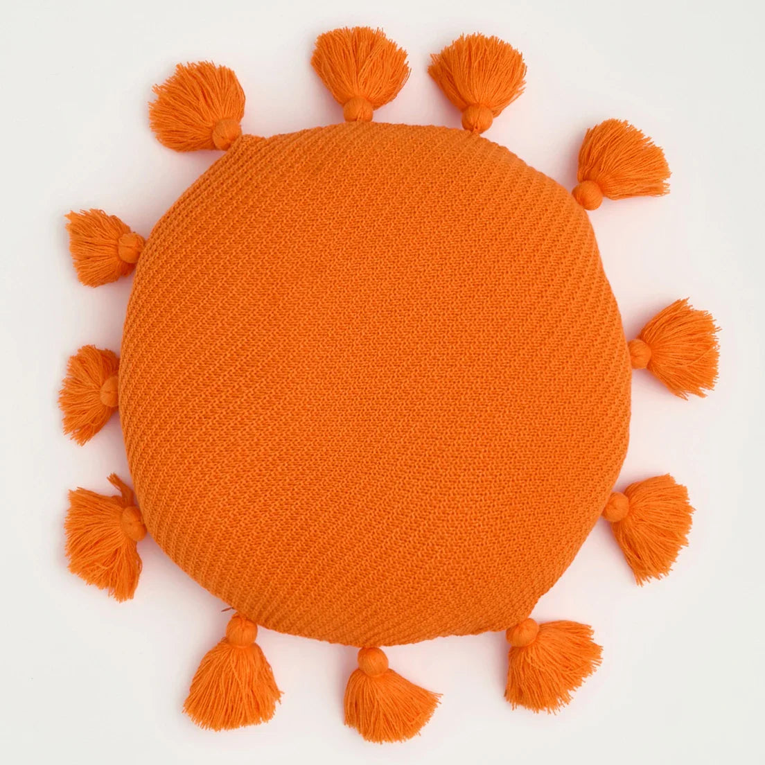 Product Image for TasseledPlush | Weiches Rundes Sitzkissen, Orange