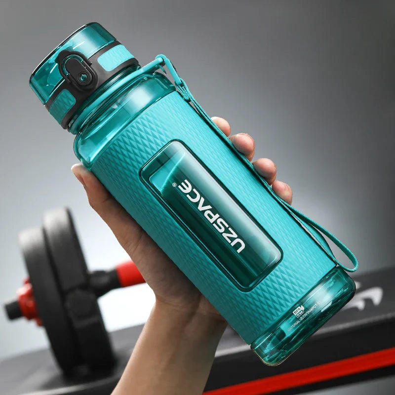 Product Image for UZSPACE Sport-Wasserflaschen, BPA-frei, tragbar, sturzsicher, auslaufsicher, großes Fassungsvermögen, Fitness-Wasserkocher, Tritan-Kunststoff-