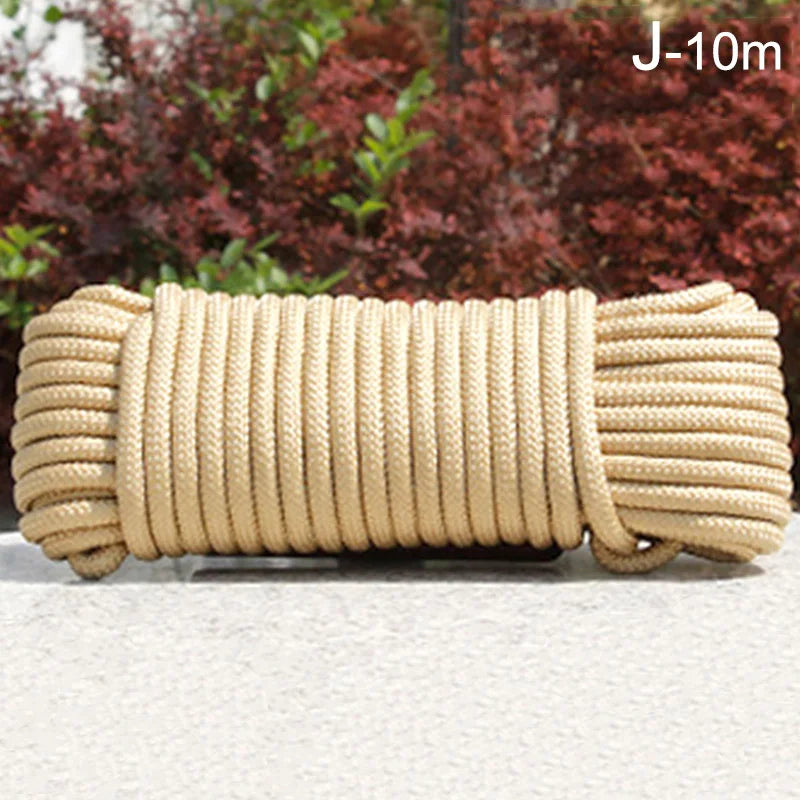 Product Image for 10M 8mm Geflochtenes Nylon-Polypropylen-Seil - Starkes PP zum Klettern, Bootfahren, Segeln und für DIY Basteldekoration, Erhältlich in 10 Farben, 2mm 