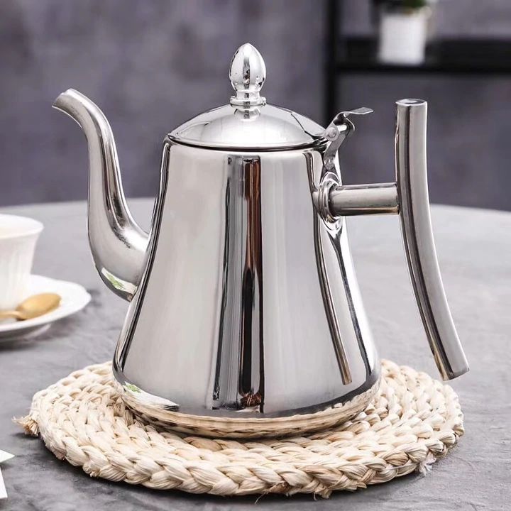 Product Image for Induktions Wasserkocher Edelstahl mit Filter - Schnelles Kochen und Nachhaltiges Design für Zuhause, Zilver / 1.5L