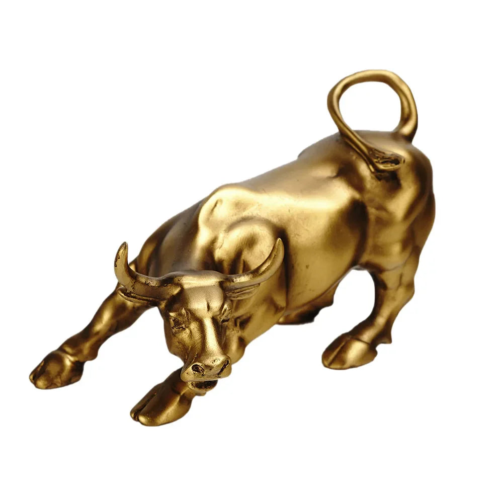 Product Image for Vilead Harz Gold Wall Street Bulle OX Statue Ornament Bürotisch Dekorative Wohnzimmereinrichtung Wohnaccessoires, A