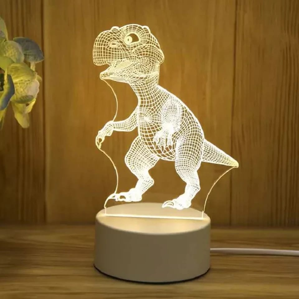 Product Image for Frendorf | DinoLume 3D Acryl LED Nachtlicht | Baby-Dinosaurier | USB Lampe für Kinderzimmer, Geschenke & Dekoration