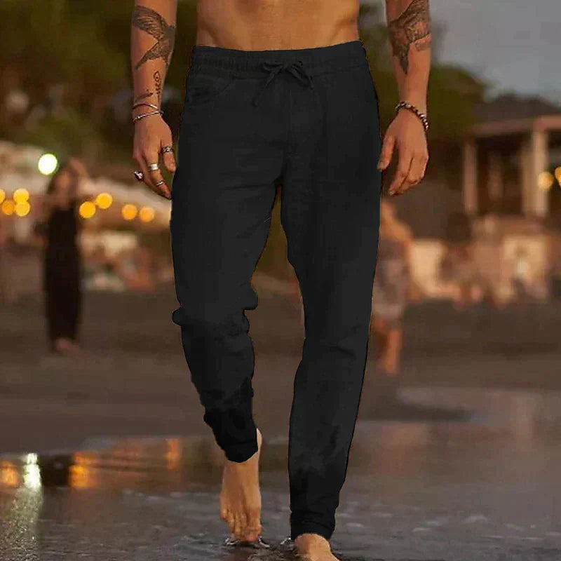 Product Image for Frendorf | – Lässige Leinenhose für Herren, Dunkel / 4XL