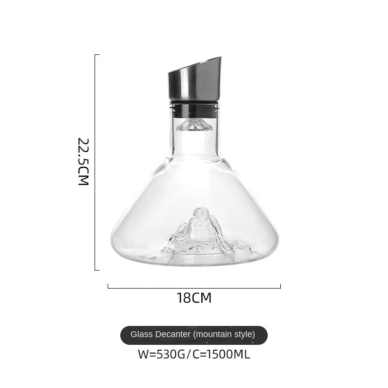 Product Image for Traumhafter Berg Premium Kristall Wein Dekanter, B