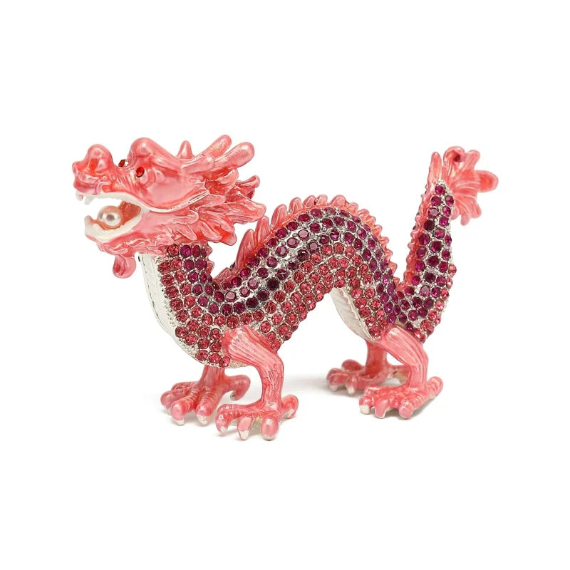 Product Image for Heimdekoration Vollsteine Drache Neujahrsgeschenke Geburtstagsgeschenke FengShui Metallhandwerke, Rosa