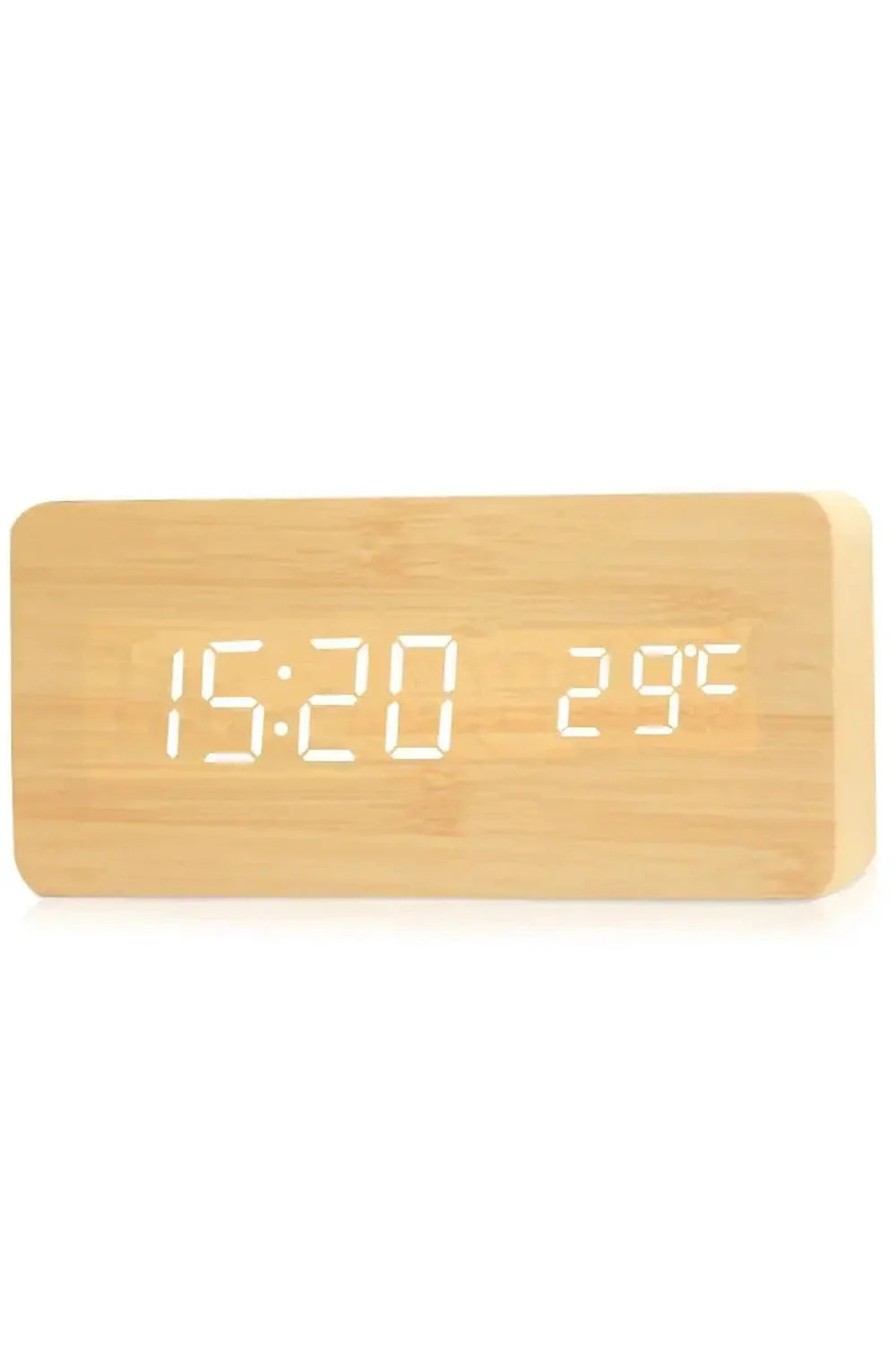 Product Image for LED Digitaluhr, Bambus