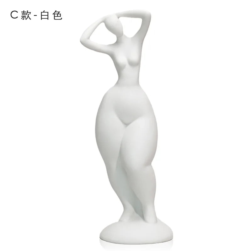 Product Image for Nordic Home Decorate Figurines for Interior Gift Yoga Woman Statue Christmas Room Decor Abstract Art Sculpture Desk Accessories, D