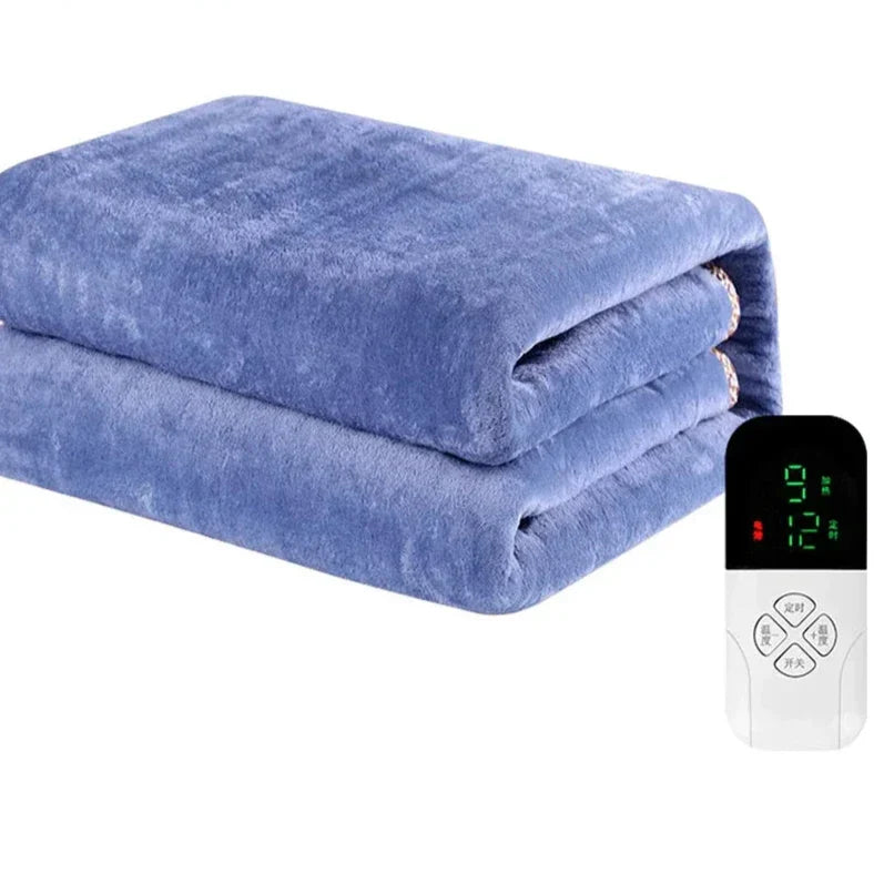Product Image for Frendorf | HeatEase Elektrische Kuscheldecke | Intelligente Thermostatsteuerung | Heizbare Decke | Verschiedene Größen, Blau / Ohne Stufenregelung 