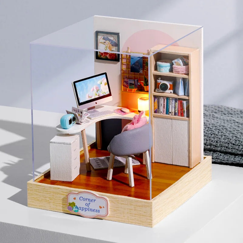 Product Image for Mini Miniatur Puppenhaus DIY Kit, 8