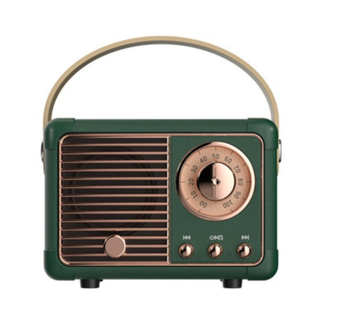 Product Image for Mini Retro Radio Bluetooth Lautsprecher, Armeegrün
