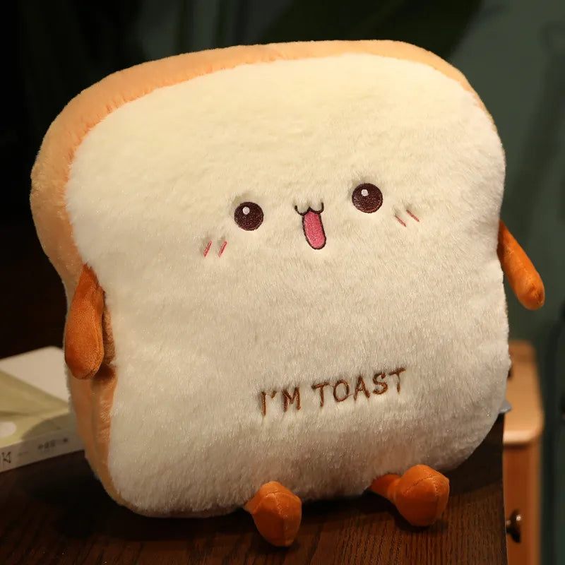 Product Image for Neue 1pc 35cm Plüsch Brot Kissen Süßsimulation Lebensmittel Toast Weiche Puppe Warme Handkissen Heimdekoration Kinder Spielzeug Geburtstagsgeschenk, 