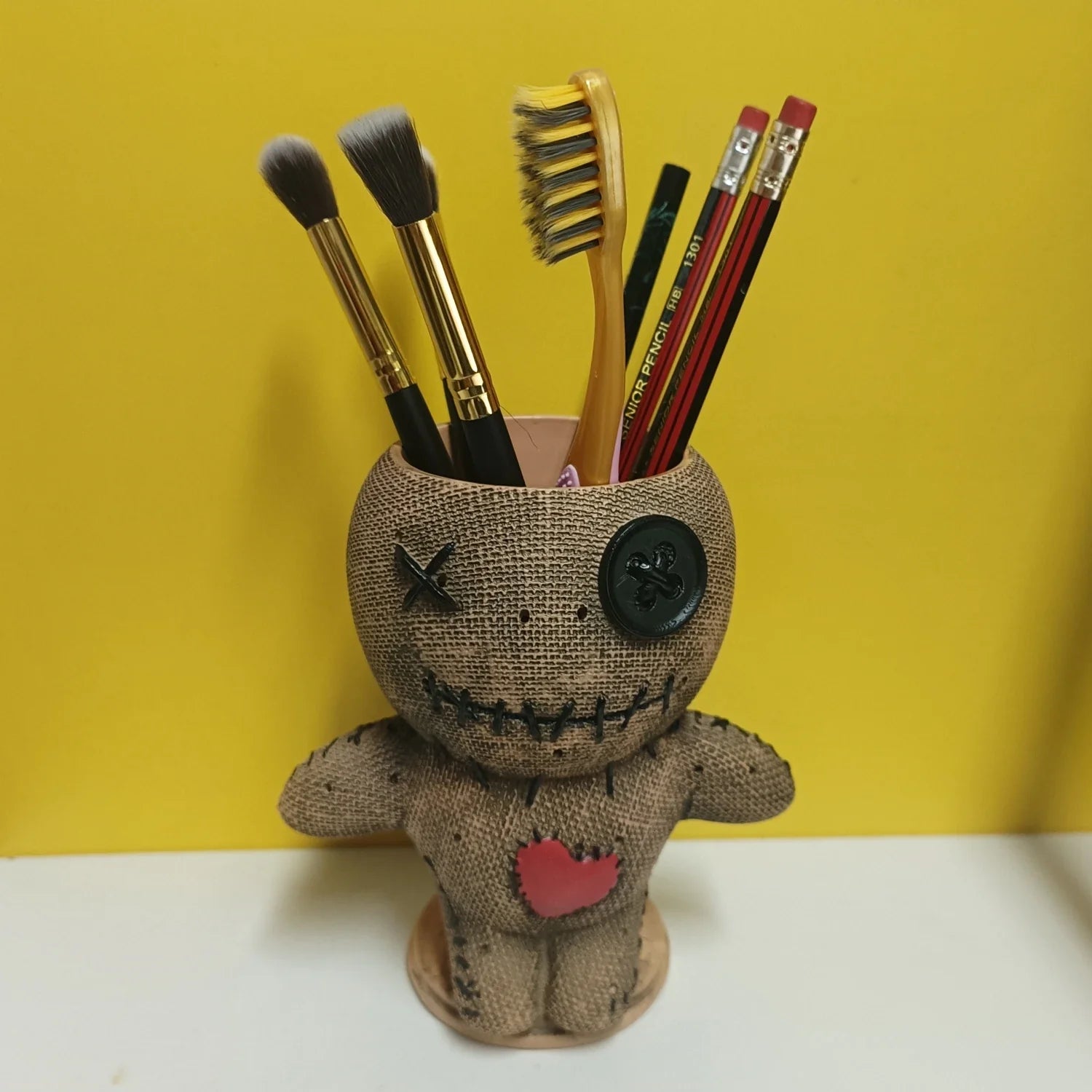 Product Image for Shrunken Replica Pflanzen Topf Schreibtisch Gothic Pflanzen Kopf Vase Handmade Shrunken Zombie Kopf Pflanzen Geschenk Halloween, Dunkel Khaki / 