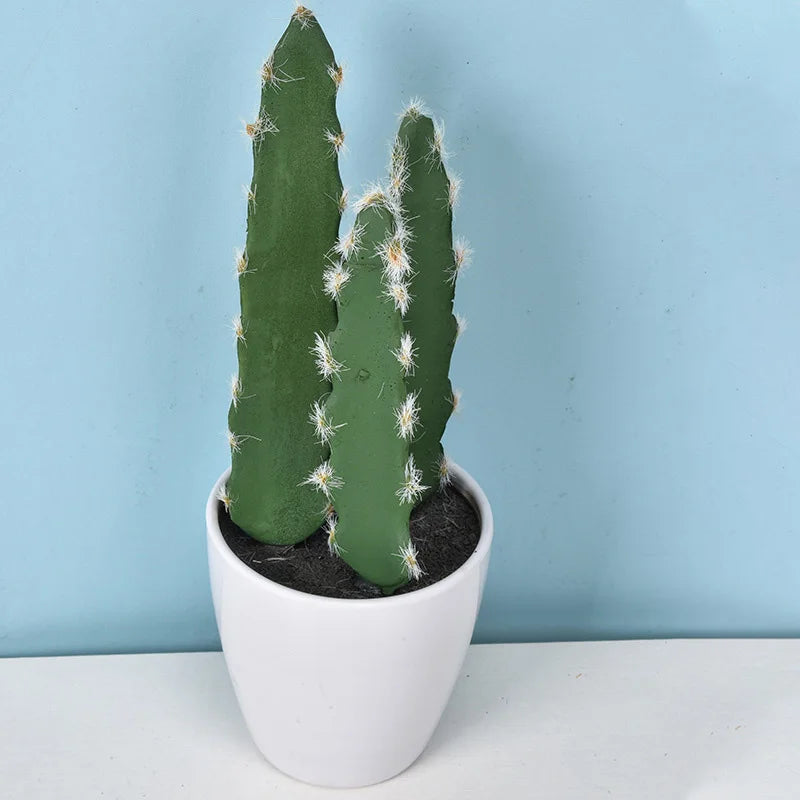 Product Image for Frendorf | Mini Fake Plastic Cactus Bonsai – Realistische Künstliche Sukkulente Pflanze für Zuhause, Büro, Wohnzimmer und Schreibtisch Dekor (Ohne 