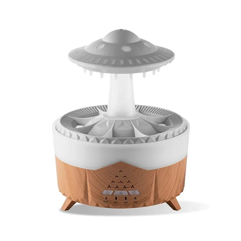 Product Image for UFO Luftbefeuchter | Ultraschall Aromatherapie Diffuser mit Fernbedienung - Grosven, Holz / EU
