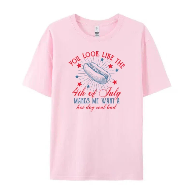 Product Image for Du siehst aus wie ein Hotdog T-Shirt, Rosa / XXL