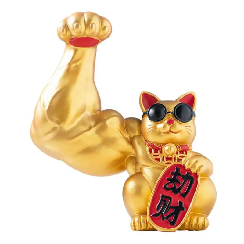 Product Image for Große Hand, glücklicher Reichtum, winkende Katze, goldfarbene winkende Handkatze, Heimdekoration, willkommene winkende Katze, Skulptur, Statue, Dekor,