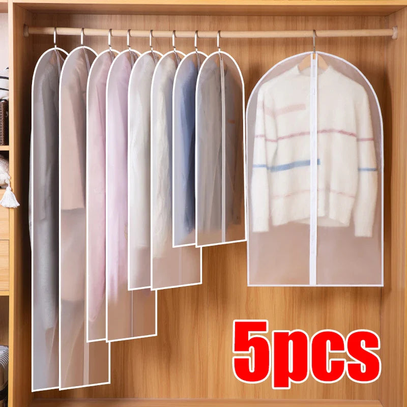 Product Image for Staubdichter Kleider Schutzbeutel mit Reißverschluss - Vollständig geschlossener Kleideraufbewahrungsbeutel zum Aufhängen - Robuste Kleiderschutz, 