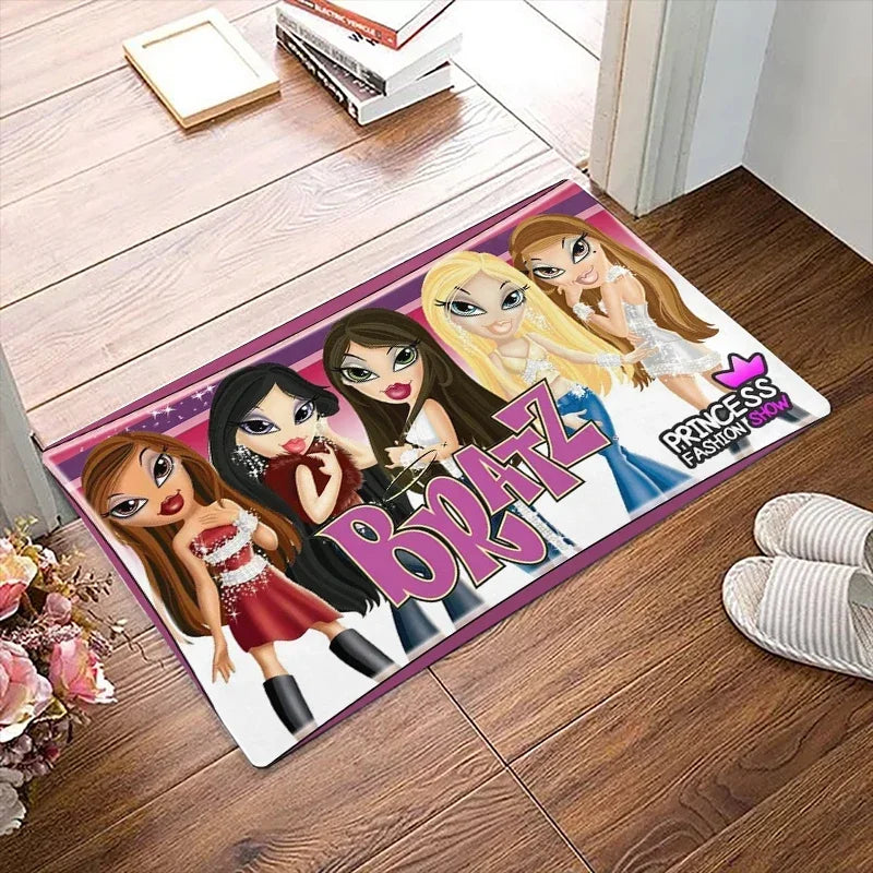 Product Image for Bodenmatte, langlebiger Teppich für Küche, Eingang, Zuhause, Balkon, Fußpolster, Bratz Rock Angelz Puppe, rutschfeste Fußmatte, DW000054 / 40 x 120 cm