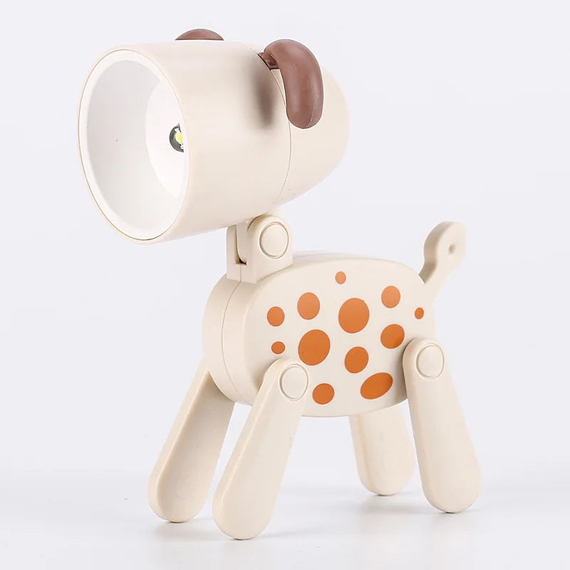 Product Image for Niedliche LED Nachtlampe - Mini Haustier Hund, Reh, Dinosaurier Klapp-Tischlampe für Kinderzimmer, grau Hund-A