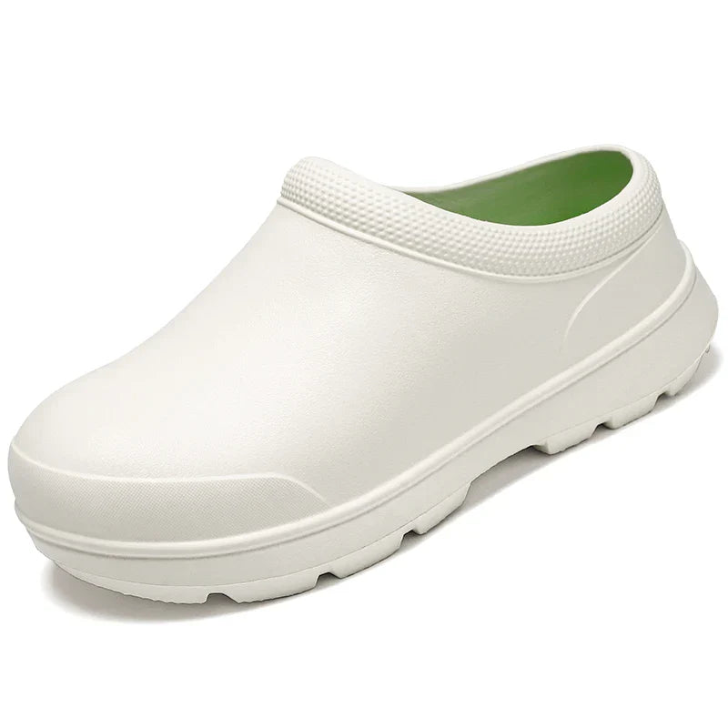 Product Image for Frendorf | Herren Damen Kochschuhe Rutschfeste Wasserdichte Ölbeständige Schuhe Arbeitsschuhe Outdoor Sicherheitsschuhe, WEISS / 39-40 / CHINA