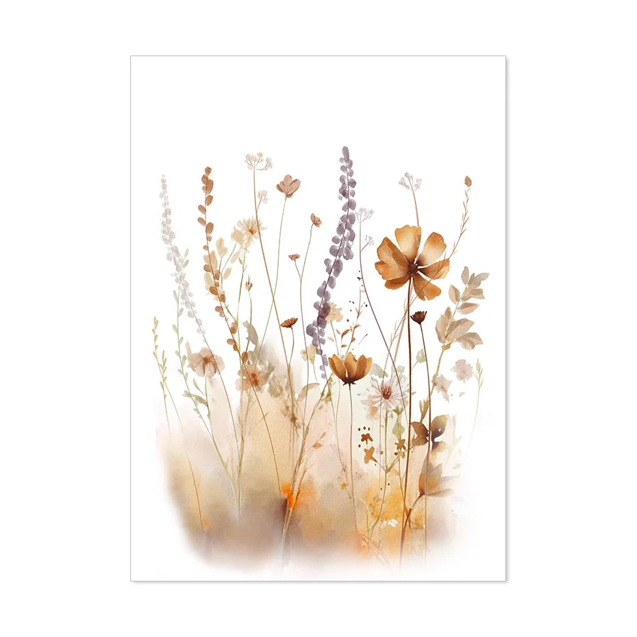Product Image for Frendorf | ArtisBloom Botanisches Aquarell Poster | Leinwanddruck mit Blumen & Blättern | Wandkunst für Wohnzimmer & Heimdekoration, BILD H / 20x25 cm