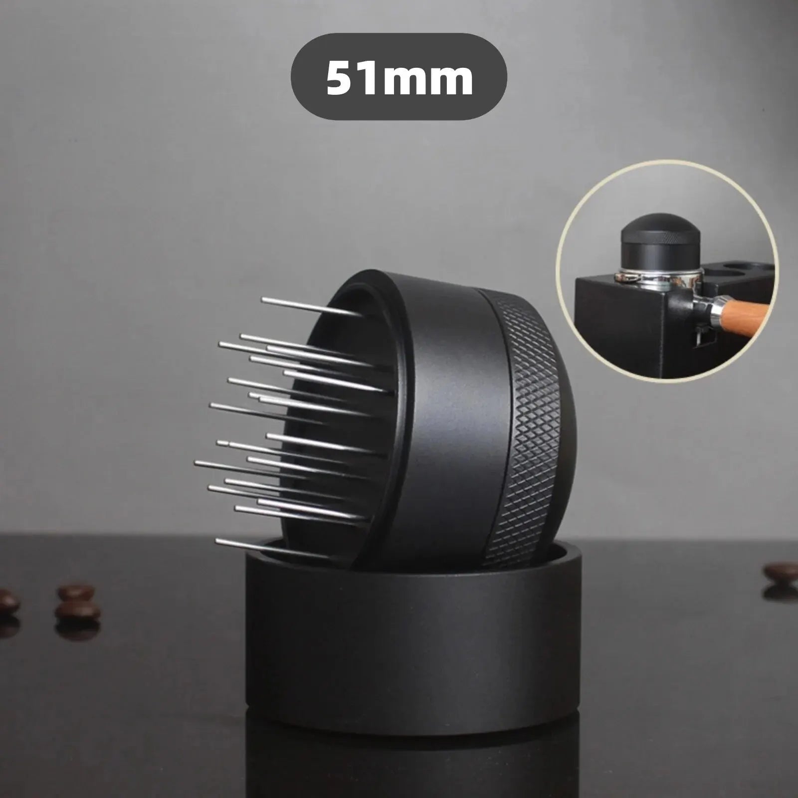 Product Image for Espresso Rührwerk WDT Werkzeug – Kaffee-Verteilungswerkzeug für 51 mm, 53 mm, 54 mm, 58 mm Siebträger – Pulver-Rührwerkzeug, 51mm