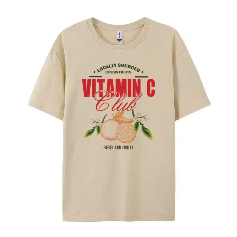 Product Image for Vitamin C Club T-Shirt, Khaki / XL