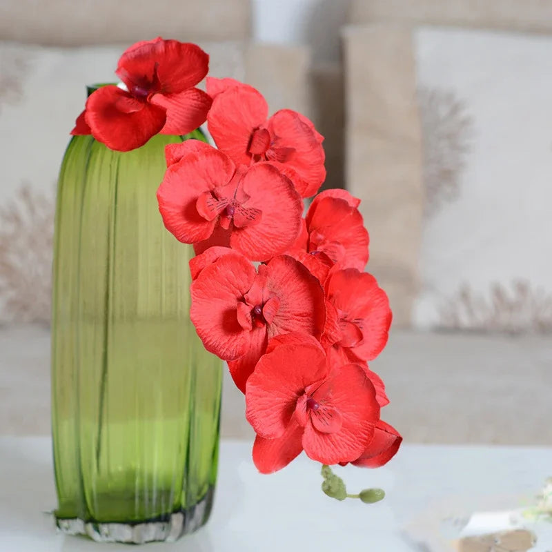 Product Image for 2 Stück 8-köpfige Seiden-Schmetterlings-Orchideen in 17 Farben für Heimdekoration, Vasen, Hochzeit, dekorative Pflanzen, Weihnachtsgeschenke, Box, 